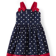 Gymboree Star Ribbon Dress - American Cutie New With Tags! Originally $39.95 Size: 4t #4thofjuly #Redwhiteandblue #Patriotic #Daddy #Firecracker #Summer #Starsandstripes #Stars Blue Cotton Patriotic Dress, Blue Patriotic Cotton Dress, Patriotic Blue Cotton Dress, 4th Of July Dresses, Preschool Girl, Cotton Frocks, Ribbon Dress, Gymboree Girl, Spring Floral Dress