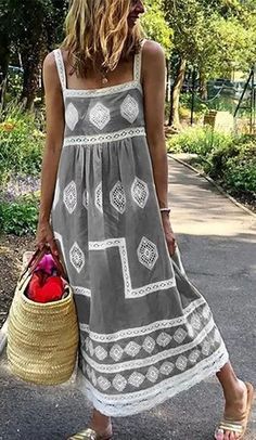 Dresses Fancy, Elegant Maxi Dress, Maxi Robes, Vacation Dresses, Sleeveless Maxi Dress, Outfit Idea, Printed Maxi Dress, Quinceanera, Maxi Dresses