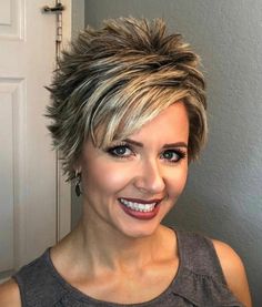 Short Hairstyle Women Spikey, Short Shaggy Haircuts Choppy Layers Fine Hair Over 50, Long Layered Pixie Haircut Fine Hair, Sassy Hair Older Women, Short Choppy Hairstyles, Spikey Short Hair, Choppy Hairstyles, Short Spiky Haircuts, Short Choppy Haircuts