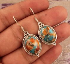 #Mother's Day gift items 925 Sterling Silver Oyster Copper Turquoise Pear Shape Gemstone Earrings. Gemstone Name: Oyster Copper Turquoise Metal: 925 Sterling Silver Earring Size:- Length: 3.5 cm approx Width: 1.5 cm approx Quantity: 1 Pair click more gemstone earrings:- https://www.etsy.com/in-en/shop/Shreejaipursilver925?ref=seller-platform-mcnav&search_query=gemstone+earrings ''Spring Trends'' THIS ALL DESIGN IS CRATED BY SHREE JAIPUR SILVER ITS ORIGNAL DESIGN NO OTHER SITE IS SELLING THIS Multicolor Oval Earrings For Anniversary, Oval Multicolor Earrings For Anniversary, Oval Multicolor Anniversary Earrings, Turquoise Oval Earrings For Anniversary, Oval Turquoise Earrings For Anniversary, Multicolor Oval Earrings For Gift, Handmade Oval Cabochon Earrings For Gift, Boho Silver Earrings, Silver Earrings Wedding