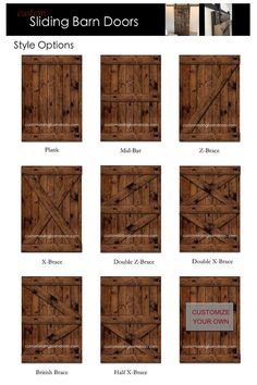 the sliding barn doors styles options