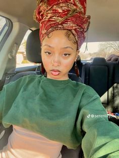 Headwrap Hairstyles Tutorials, Headscarf Hairstyles, Artist And Muse, Earthy Outfits Aesthetic, Crochet Headwrap, Thicken Hair Naturally, Earthy Girl