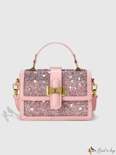 Bird in Bag - Pink Diamond-Accented Square Fall Party Shoulder Bag Rectangular, Fall Party Rectangular Shoulder Bag, Rectangular Shoulder Bag For Fall Party, Rectangular Fall Party Bag, Fall Party Rectangular Bags, Rectangular Party Bags For Fall, Bird In Bag, Bag Bag, Pink Diamond