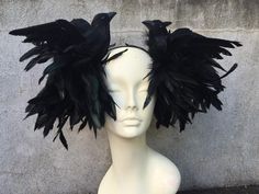 Moira Costume Crow Headband Bird Fascinator - Etsy Moira Costume, Bird Fascinator, Priest Costume, Real Birds, Crow Costume, Rose Costume, Steampunk Halloween, Goth Steampunk, Rose Tank Top