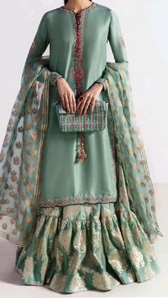 Pakistani Kids Dresses, Hussain Rehar, Gharara Designs, Pakistani Bridal Wear, Boutique Dress Designs