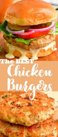 the best chicken burgers with cheese and lettuce