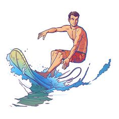 a man riding a surfboard on top of a wave in the ocean - sports / activity conceptual