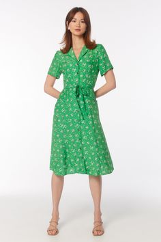 Maria Dress - Green Fruit Basket Special Occasion Dresses Long, Green Market, Market Basket, Green Fruit, Long Sleeve Short Dress, Fruit Basket, Types Of Dresses, Large Bust, Look Chic