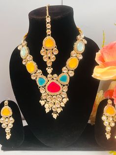 Step into the realm of opulence and sophistication with our Sabyasachi Inspired Designer Kundan Set. This exquisite ensemble is crafted to capture the essence of royal elegance, inspired by the timeless designs of Sabyasachi Mukherjee.  Our multi Kundan necklace dazzles with its radiant stones, exuding regal charm and grace. The accompanying Kundan multi-choker set offers versatility and style, allowing you to customize your bridal look to perfection.  Designed for the modern bride, our Kundan b Sabyasachi Mukherjee, Kundan Necklaces, Kundan Jewellery, Modern Bride, Bridal Sets, Bridal Looks, On Your Wedding Day, Timeless Beauty, Jewelry Sets