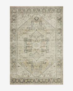 an area rug with grey and beige colors