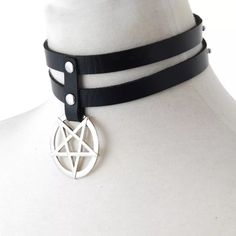 Pentagram Choker Necklace Goth Collar Pu Leather Party Club Rave Cosplay One Size - Adjustable Black New No Tags Never Worn Didn't Originally Come With Tags Orginal Factory Sealed In Plastic Please Check My Closet Many Items Listed... Bundle And Save... Thank You For Stopping By And Have A Good Day Stay Safe Pentagram Choker, Goth Collar, Rave Cosplay, Fem Outfits, Puka Shell Necklace, Turtle Necklace, Collars For Women, Have A Good Day, Knot Necklace