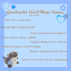 Dr Names, Triplet Names, Writing Inspiration Characters, Unisex Names, Oc Names, Silly Names, Twin Names, Sweet Baby Names