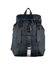 Treck backpack | Outdoors inspired backpack in nylon ripstop | A.P.C. Accessories Men Backpack, White Shirt Men, Climbing Rope, White Shirts Women, Faux Leather Bag, C Logo, Blue Backpack, Hook Clasp, Timeless Accessories