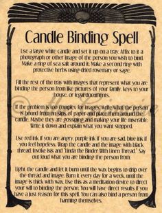 Magic Candle Magick Spells, Candle Healing, Health Spell, Binding Spell, Real Witches, Healing Spells, Magick Spells, Candle Magick, Wiccan Spell Book