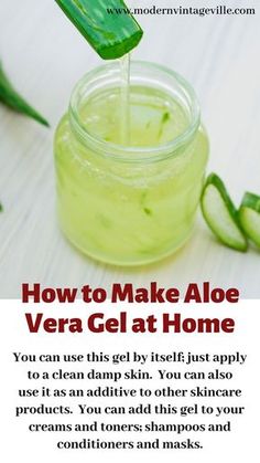 Aloe Vera Moisturizer, Natural Healing Remedies, Homemade Beauty, So Many People, Homemade Beauty Products