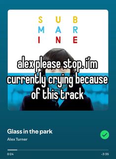 #real #relatable #sad #music #sadmusic #submarine #alexturner #arcticmonkeys #matthelders #jamiecook #nickomalley #yellamo #freeyellamo Artic Monkey Quote Lyrics, Submarine Movie Quotes, Submarine Album Cover, Arctic Monkeys Memes Hilarious, Matt Helders, Submarine Memes