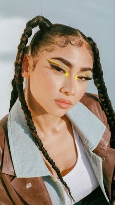 Hip Hop Hair Styles, Hiphop Hairstyles, Hiphop Makeup, Hip Hop Makeup, Hair Styles Latina, Hip Hop Hairstyles, Latin Hairstyles, Hip Hop Hair, Hip Hop Style Women