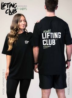 Description Fabric and Care Shipping and Returns Power Lifting Club Oversized T-Shirt Oversized lifting club tees have arrived! Rep your lifting tribe in the ultimate pump cover with these big bold prints. Designed in Ireland. Designed to perform. Designed for you. Round neck Oversized fit Unisex fit Printed Koncept logo on left side of chest and across back shoulders Model is 5'3 UK 8-10 wearing size small. Model is 6'1 91kg wearing size large. 100% organic cotton Machine wash cold with similar Unisex Tshirt Design Ideas, Sports Tee Shirt Designs, Company Tshirt Design Ideas, Graphic Tshirt Design Ideas, Conference Merch, Gym T Shirt Design, Gym Merch, Crossfit Tshirts, Crossfit Shirts