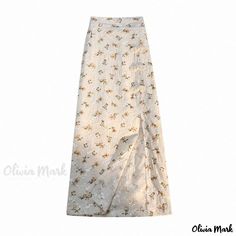 Olivia Mark - Floral Print High-waisted Midi Skirt with Lace Detail Skirt With Lace, Skirts Midi High Waisted, Types Of Skirts, Olivia Mark, A Line Skirt, A Line Skirts, Lace Detail, Midi Skirt, Floral Print