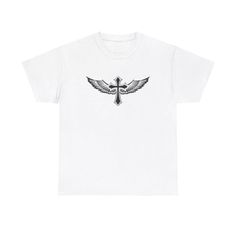 Winged Cross T-Shirt - cool vintage angel crucific jesus faith holy god religion | eBay Jesus Faith, Vintage Angel, Cool Vintage, Trendy Style, Trendy Fashion, Unique Style, Mens Accessories, Jesus, Angel