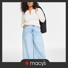 in stock High Rise Wide Leg Jeans, Fiery Red, Henley Top, Wide Leg Jeans, Polyester Spandex, Ribbed Knit, Oatmeal, Wide Leg, High Rise