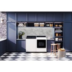 a white stove top oven sitting inside of a kitchen