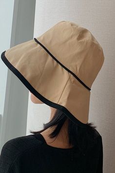 DETAILS Wide brim Color patchwork Made from cotton and linen Adjustable hat circumference Easy care: wipe with a cloth, dry in the shade Wide Brim Bucket Hat, High Neck Halter, Bucket Hat Black, Halter Tank, Cardigan Sweater Dress, Hats For Sale, The Shade, Midi Dress Bodycon, Adjustable Hat