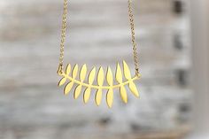 Leaf Necklace Statement Sideways Necklace Fern Pendant Sterling Silver layer necklace boho necklace feather charm Birthday gift Minimalist Yellow Gold Leaf Jewelry, Leaf-shaped Yellow Gold Necklace For Gift, Leaf-shaped Yellow Gold Necklace, Elegant Leaf-shaped Everyday Jewelry, Yellow Gold Leaf-shaped Jewelry Gift, Elegant Everyday Leaf-shaped Jewelry, Gold Plated Leaf-shaped Jewelry For Gifts, Elegant Sterling Silver Cadmium-free Necklaces, Elegant Cadmium-free Sterling Silver Necklaces