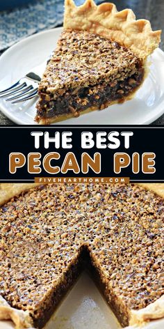 Look no further than the BEST Pecan Pie Recipe! It's a sweet treat to make for Thanksgiving. From the flaky all-butter pie crust to the thick, glossy filling, this homemade pecan pie is just perfect! Pecan Pie Crust Recipe, Best Pecan Pie Recipe, Homemade Pecan Pie, Pecan Pie Crust, All Butter Pie Crust, Best Pecan Pie, Best Thanksgiving Recipes, Pie Crust Recipe