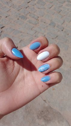 Enamels, Blue Nails, Nails Inspiration, Pretty Nails, Nail Polish, Skin Care, Nail Art, Nails