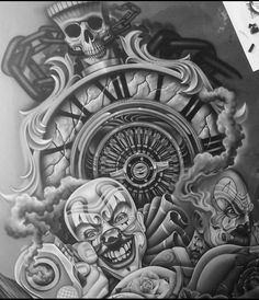 Lowrider Tattoo, Aztec Warrior Tattoo, Joker Tattoo Design, Lion Art Tattoo, Easy Graffiti Drawings