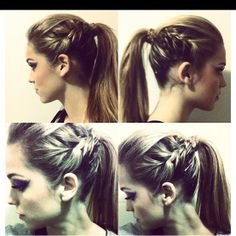 hair I Like Your Hair, Braided Ponytail Hairstyles, Plaits, Dream Hair, Hair Art