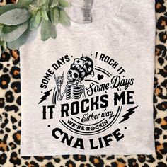 some days i rock it says it rocks me and other things are rough t - shirt