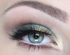 Makeup For White Dress, Wedding Makeup Tips, Fresh Makeup, Gold Eyeshadow, Mint Gold, Eye Makeup Tips