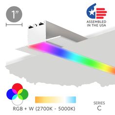 the rgb and w 700k - 50000k color changing leds are available for