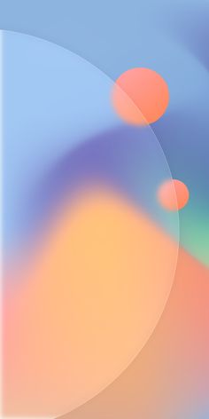 an abstract background with orange and blue circles