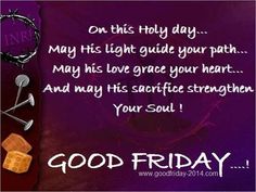 a purple background with the words good friday on it