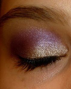 Purple and gold!! Elf Eyeshadow Palette, Gold Eyeshadow Looks, Elf Eyeshadow, Gold Eye Makeup, Bronze Makeup, Make Up Inspiration, Gold Eyeshadow