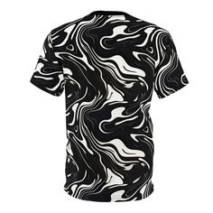 This beautiful Wavy Black and White floating Ink Pattern T-shirt was created to be a versatile and stylish companion for all your casual appearances. With its uniquely textured, thick, microfiber-knit fabric, this t-shirt bears a premium, soft feel that remains lightweight and highly breathable – the perfect combo for a hot day or layering. .: 100% Polyester.: Light fabric (4.0 oz/yd² (113 g/m²)) / (6.0 oz/yd² (170 g/m²)).: Regular fit.: Tagless.: Runs true to size Shipping from USA S M L XL 2XL Hot Days, Light Fabric, Knit Fabric, Bears, Layering, Floating, Black And White, Pattern, Fabric