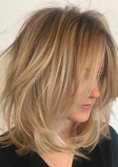 Blonde Bob Hairstyles, Modern Haircuts, 짧은 머리, Haircuts For Fine Hair, Blonde Bobs, Shoulder Length Hair, Cool Haircuts, Layered Haircuts