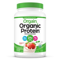 Organic Plant-Based Protein Powder | Orgain Protein Powder Vanilla, بذور الشيا, Smoothies Vegan, Protein In Beans, Best Protein Powder