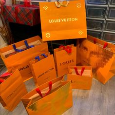 New Bags From Shopping This Past December At Lv Large Capacity Orange Bag For Shopping, Luxury Orange Bags With Large Capacity, Luxury Large Capacity Orange Bags, Designer Orange Bags As Gifts, Designer Orange Bags For Gifts, Louis Vuitton Shopping, Bags 2022, New Bags, Bags Louis Vuitton