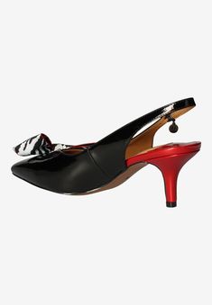 This sling back pump is made of patent with a synthetic lining and synthetic sole on a 2.25 inch heel. This style also features a pointy shaped toe. London Gifts, Platinum Credit Card, Gift Card Number, Woman Within, Swimsuits For All, Sling Back, Slingback Pump, Dress Sandals, 7 11