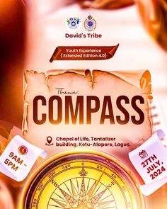 there is a poster for a compass event