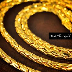 This Shop has a Special Free Gift (Chain) for Every Order. 😊🙏 Item : 1 x Necklace For : Unisex Type : GOLD PLATED over Brass, Nickel free Purity: 96.5% Surface : Sand matted Length : 25 inches Weight : ~ 45 grams Handmade from Thailand. Thai gold plating technic really solid and stunning look. Rewarding your life from hard working, match up your dress, bridesmaid wedding engagement or a gift to someone special for you. The Craftsmanship of Thai Jewelry 💍💎 One of the things high on many visit Gold Chain Necklaces For Festivals, Gold Hallmarked Snake Chain Necklace, Traditional Gold Link Chain Necklace, Gold Necklace Men, Thai Jewelry, 22k Gold Necklace, Buddha Necklace, Snake Chain Necklace, Amulet Necklace