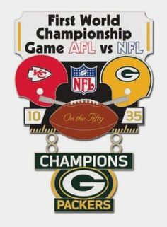 the green bay packers and new york jets are depicted in this metal ornament