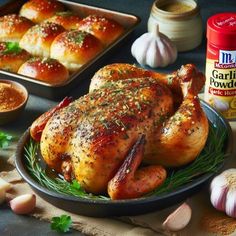 Savory Garlic Herb Roasted Chicken – With McCormick Garlic Powder - The AI Gourmet