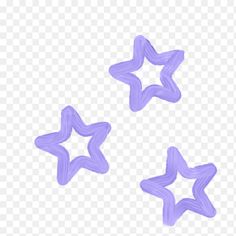 three purple stars on a white background