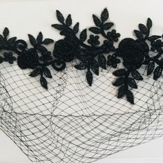 Shipping takes a week to US and 3 days to EU AFTER PROCESSING TIME.Some items are ready to ship.ı will send them the next day The veil headband is made of black birdcage veil is 9 inches long and floral beaded lace applique with small pearls and glass seed be Also I can place it on a headband ,small combs or alligator clips. Important Note! Please, keep in mind that colors of images may look slightly different because of the specifics of your computer! This item will be packaged with lots of lov Lace Party Headband, Lace Headband For Party, Elegant Black Costume Accessories For Wedding, Adjustable Wedding Headband Costume Accessory, Black Wedding Headband Costume, Black Headband Headpiece For Wedding, Black Birdcage Veils, Bridal Birdcage Veils, Rose Scarf