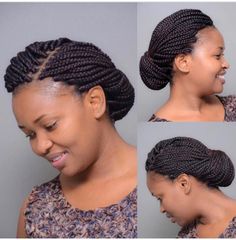 Penteados High Bun Twist Braids, Braided Hairstyles For Black Women Updo, Bob Braids Hairstyles, Short Box Braids Hairstyles, Beautiful Dreadlocks, Short Box Braids, African Hair Braiding Styles